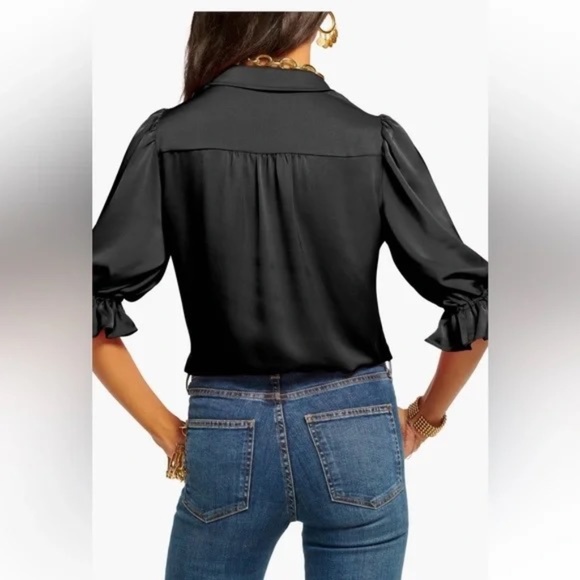 Brand New! Ramy Brook Dina Matte Satin Bodysuit Medium Top Blouse - Picture 3 of 5